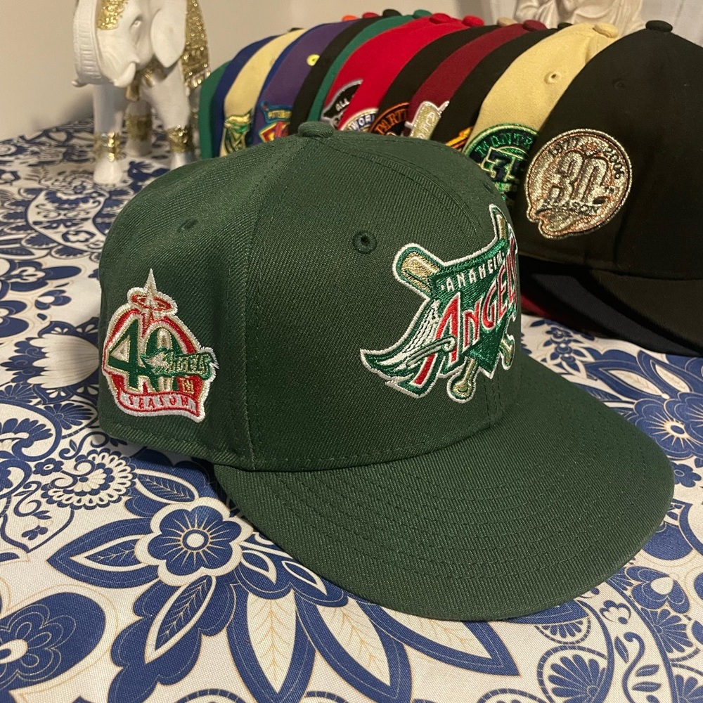 Angels Army Green 40th Season Fitted